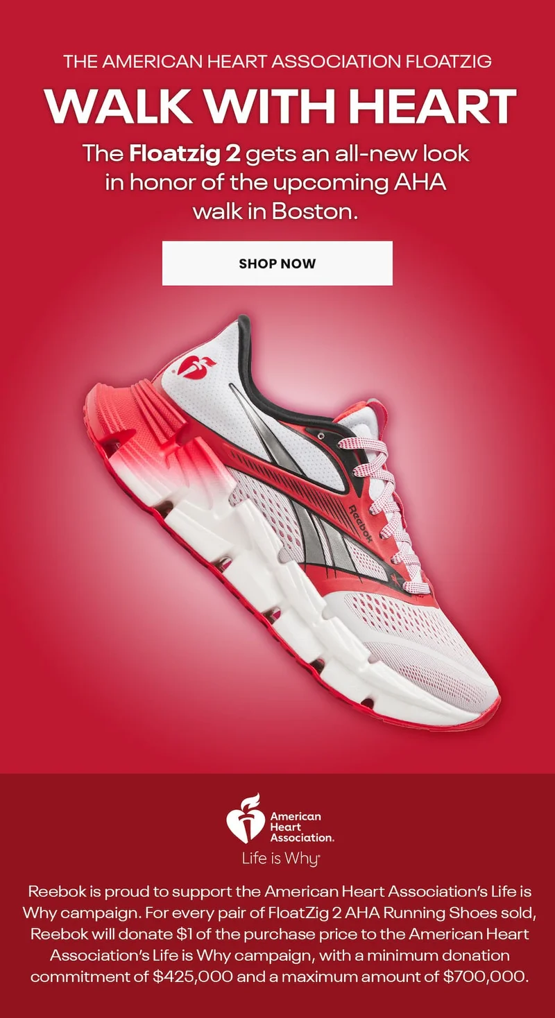 American Heart Association FloatZig 2 New Colorway