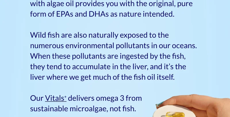 How vitals delivers sustainable microalgae