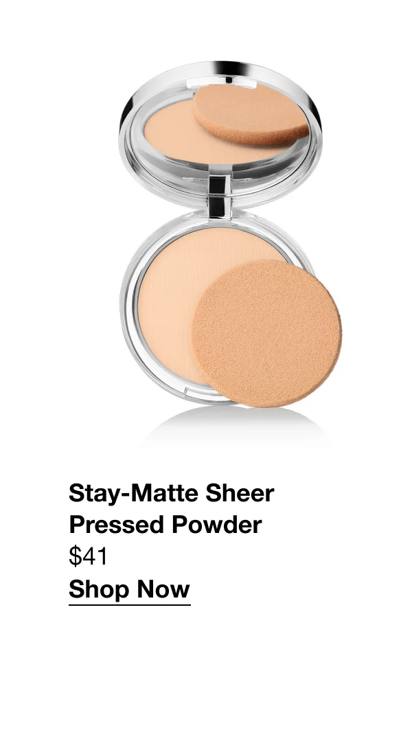 Stay-Matte Sheer Pressed Powder | $41 | Shop Now