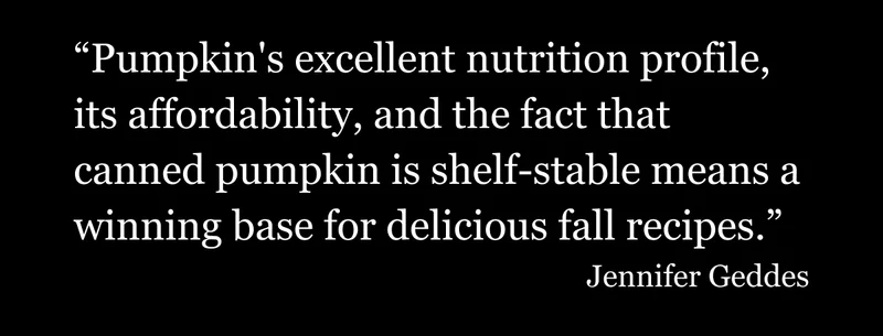 Pumpkins excellent nutritional profile...