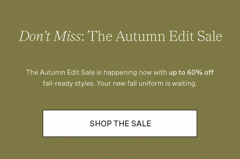 Autumn Edit Sale