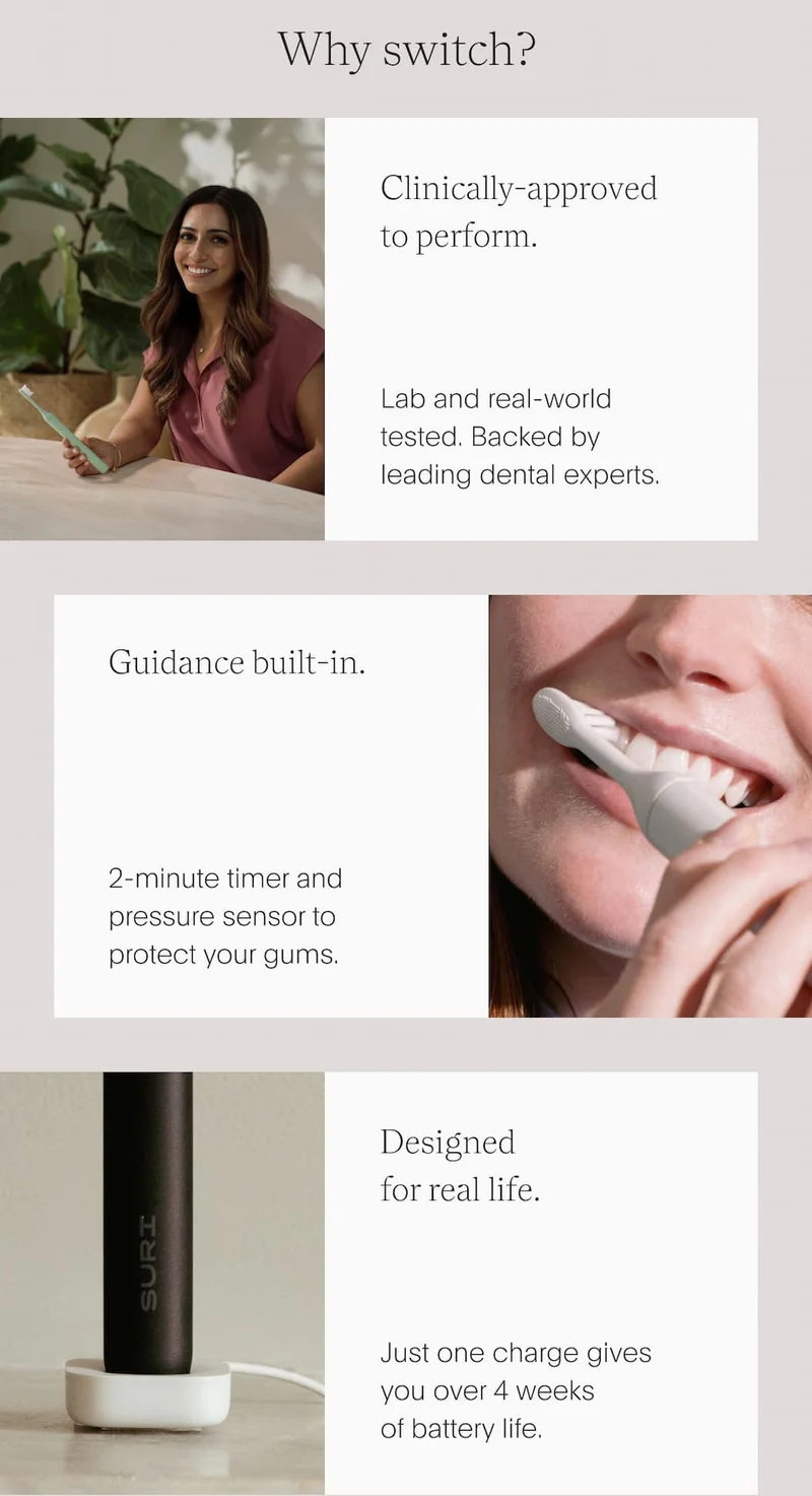 Why switch? | Clinically-approved to perform. | Guidance built-in. | Designed for real life.