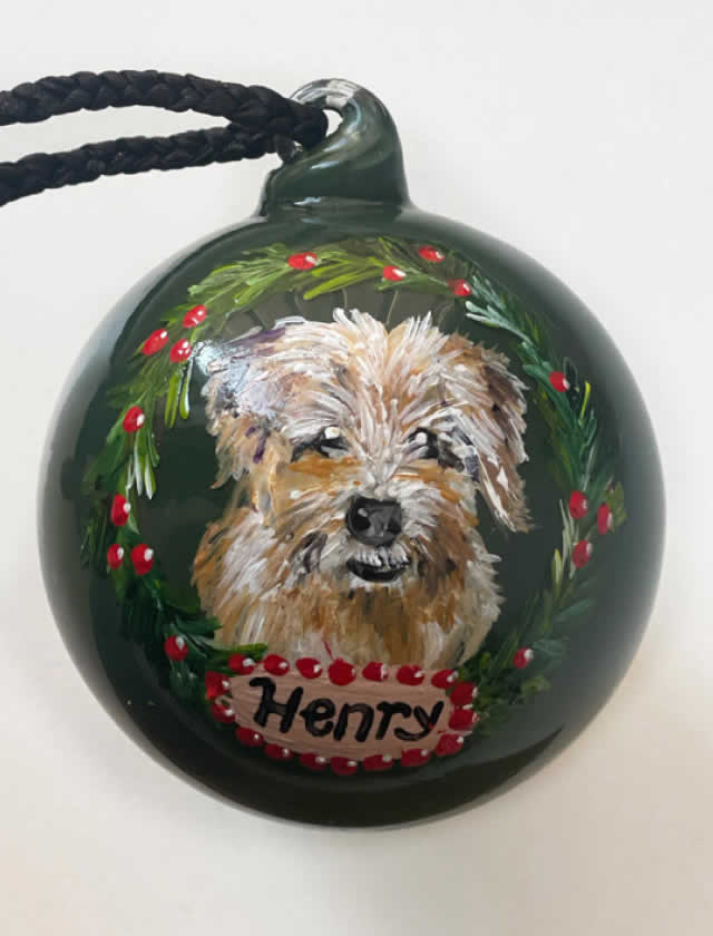 Custom Hand-Painted Pet Ornament