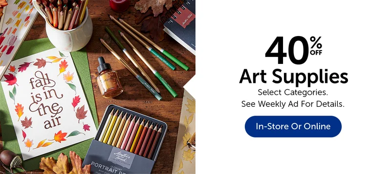 40% Off Art Supplies