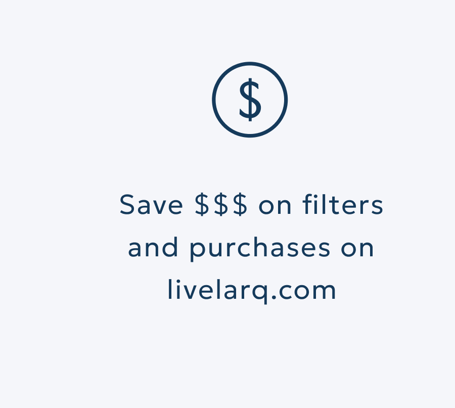 Save $$$ on filters and purchases on livelarq.com