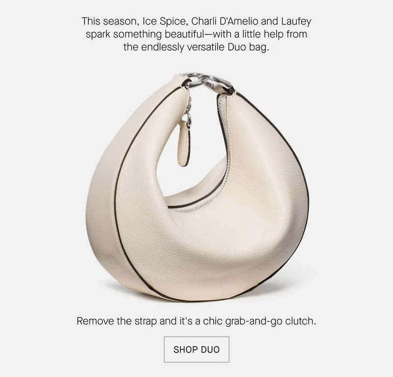 Remove the strap and it's a chic grab-and-go clutch.