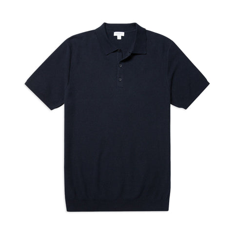 Sunspel Knit Polo Shirt