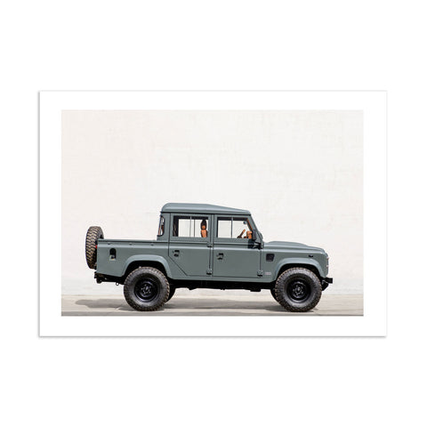 Land Rover Defender Crew Cab Art Print