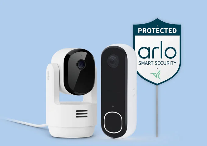 Arlo Arlo Video Doorbell + Pan-Tilt Indoor Security Kit Bundle