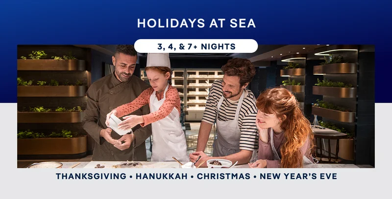 Holidays at Sea – 3, 4, & 7+ Nights – Click to View Cruises & Book Now