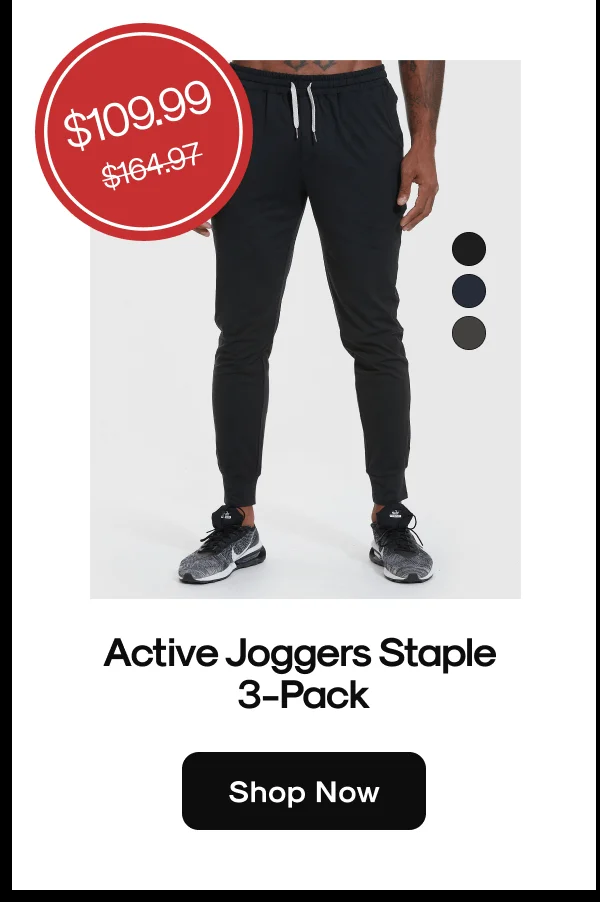 Active Joggers Staple 3-Pack
