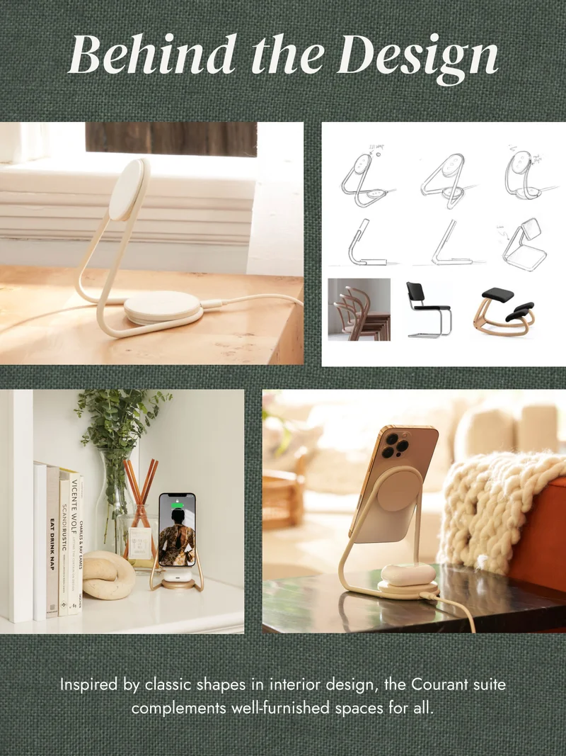 courant charger on shelf
