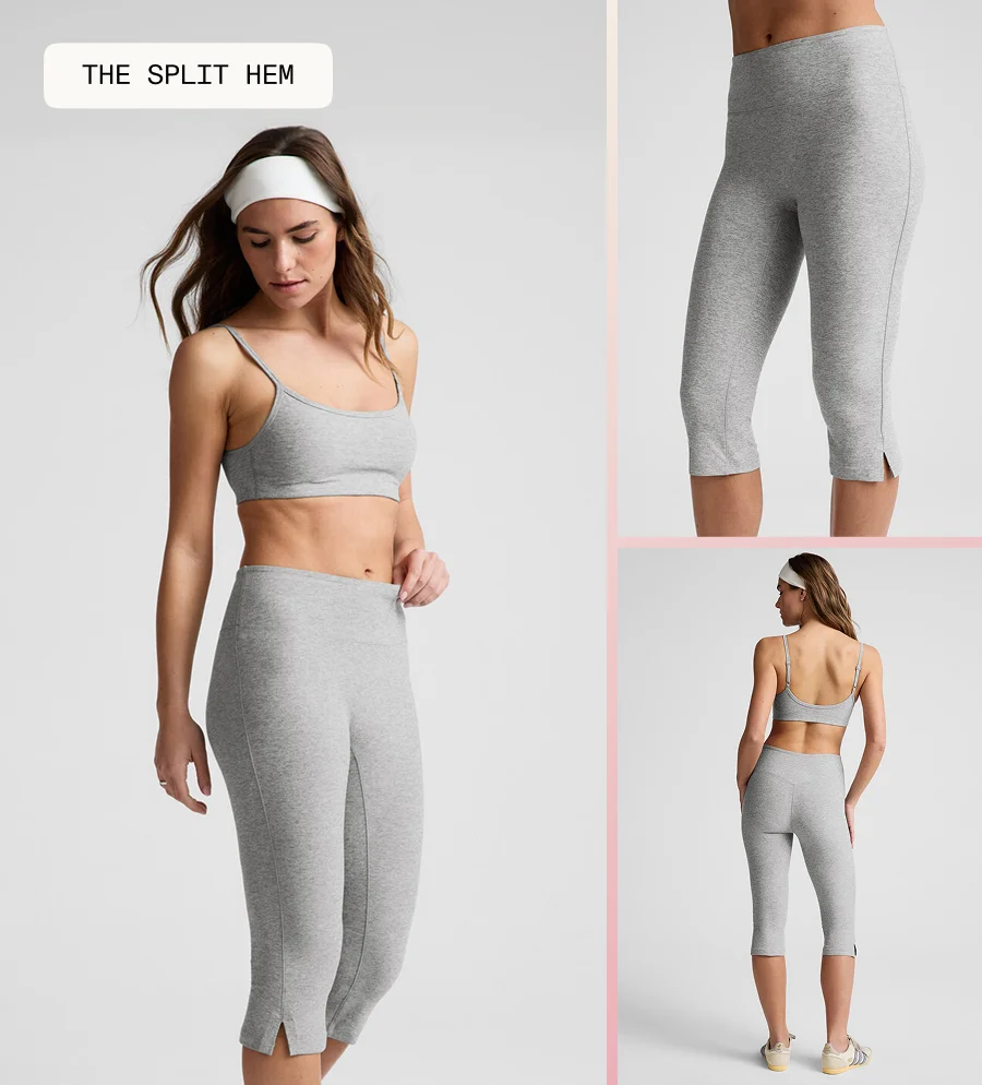 Spacedye™ Mid-Rise Slit Pedal Pusher Legging