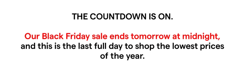 The countdown is on.