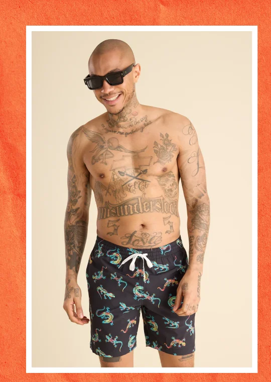 Classic Swim Trunk: The The Blizzard O' Lizards 7"