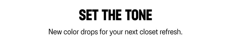 Set the tone