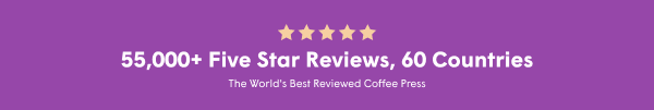 55,000+ five star reviews, 60 countries