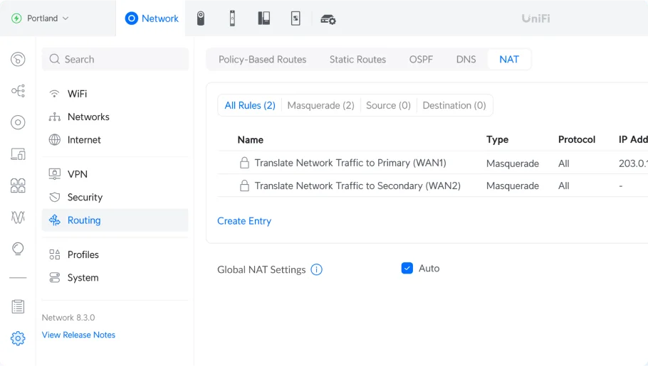 Flexible NAT Configuration