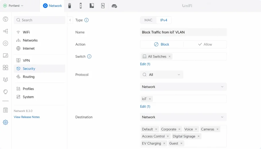 Granular Switch Isolation Settings