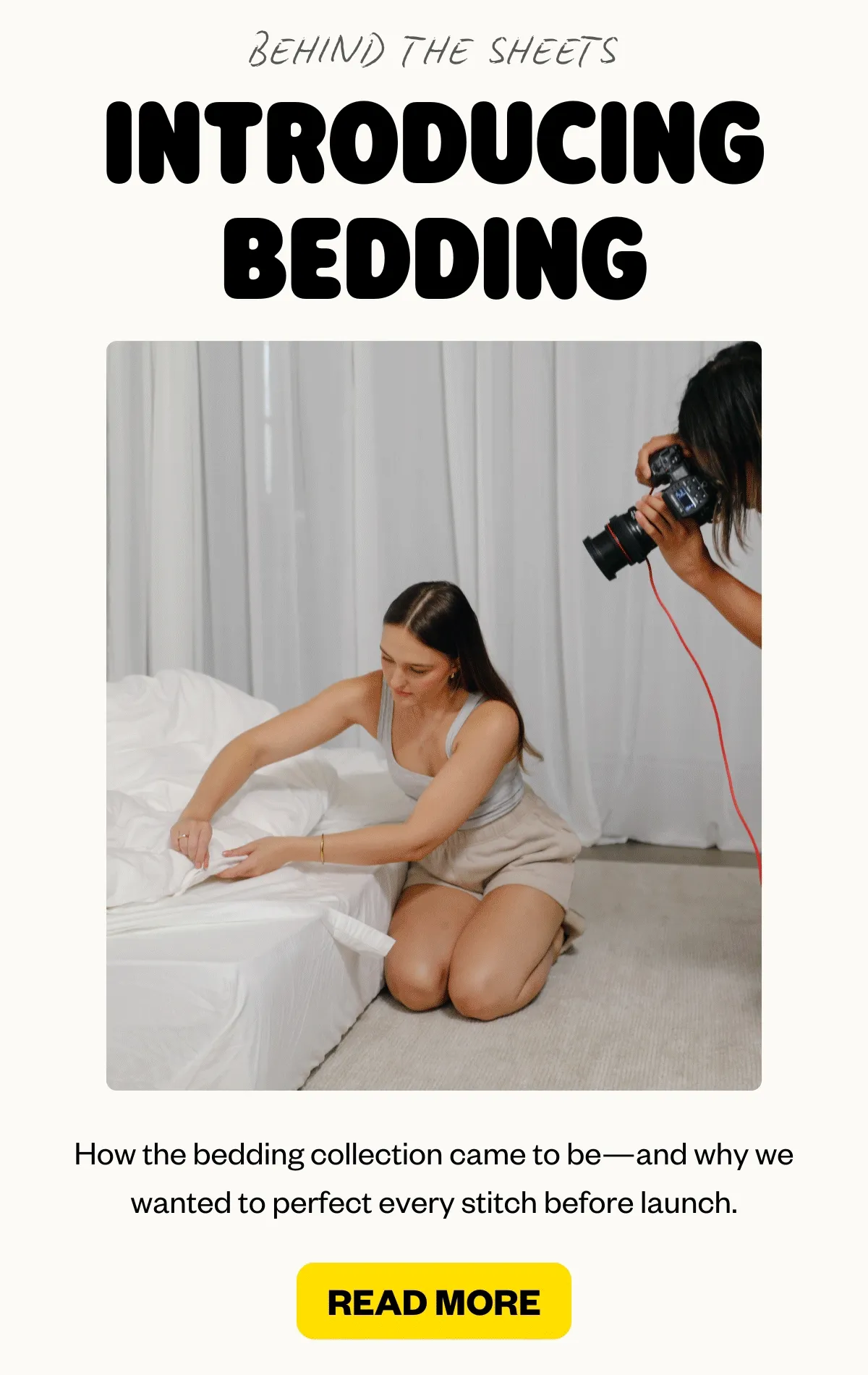 Behind The Sheets | Introducing Bedding