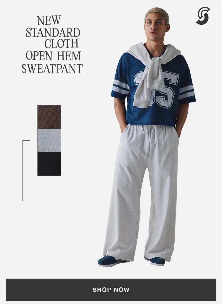 IMAGE-STANDARD CLOTH OPEN HEM SWEATPANT