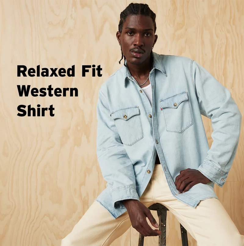 SHOP RELAXED FIT WESTERN SHIRT