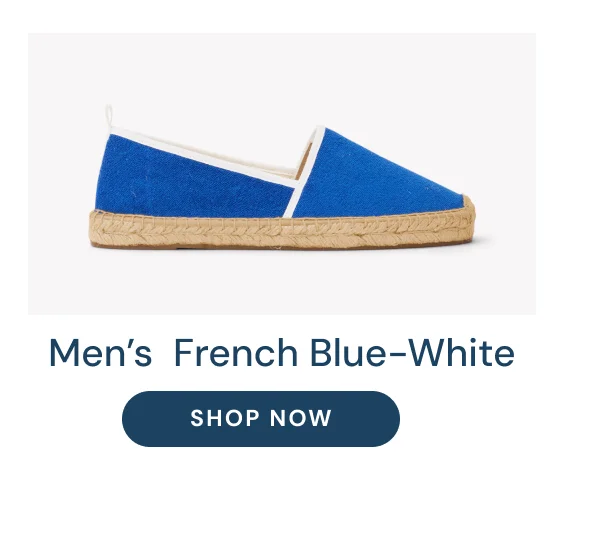 Men’s  French Blue-White