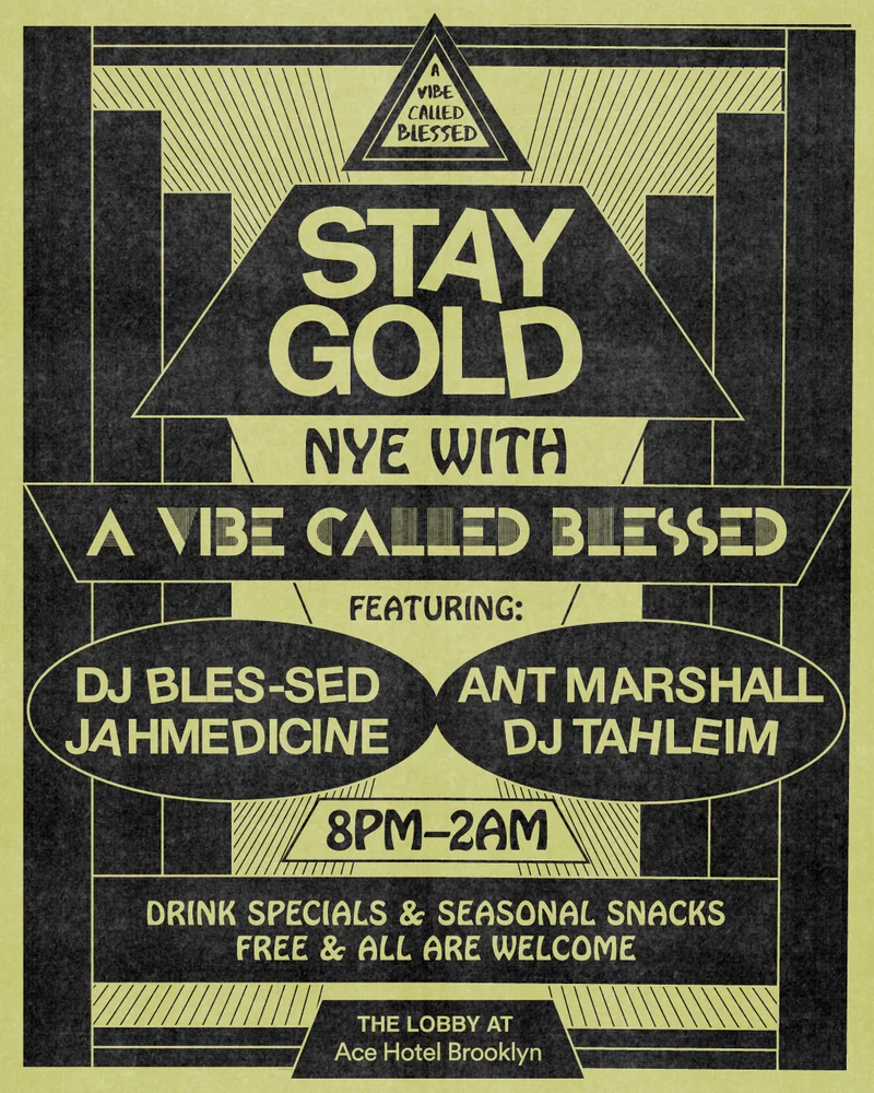 stay gold with a vibe called blessed