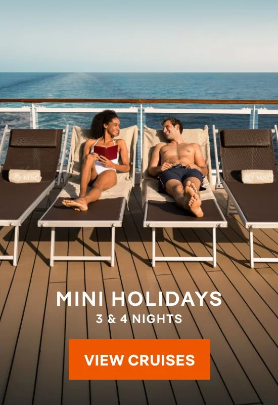 Mini Holidays – 3 & 4 Nights – Click to View Cruises & Book Now
