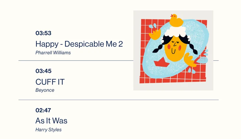 Major Scrub-a-Dub Mood. Get Bubbly. LISTEN ON SPOTIFY