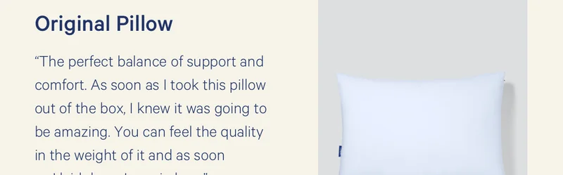 Original Pillow review