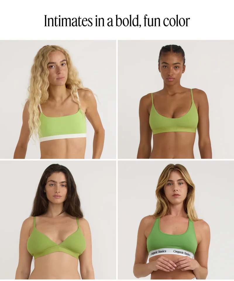Intimates in a bold, fun color