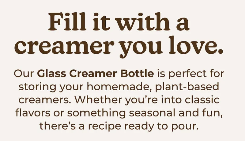 Shop your glass creamer bottles now