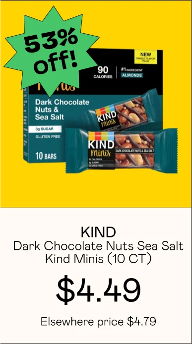 Dark Chocolate Nuts Sea Salt Kind Minis (10 CT)