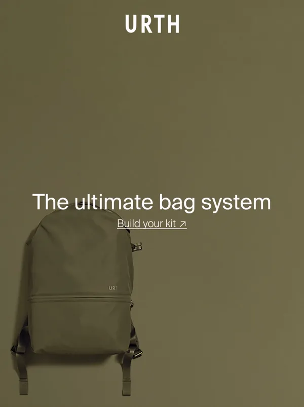 The ultimate bag system – Build your kit