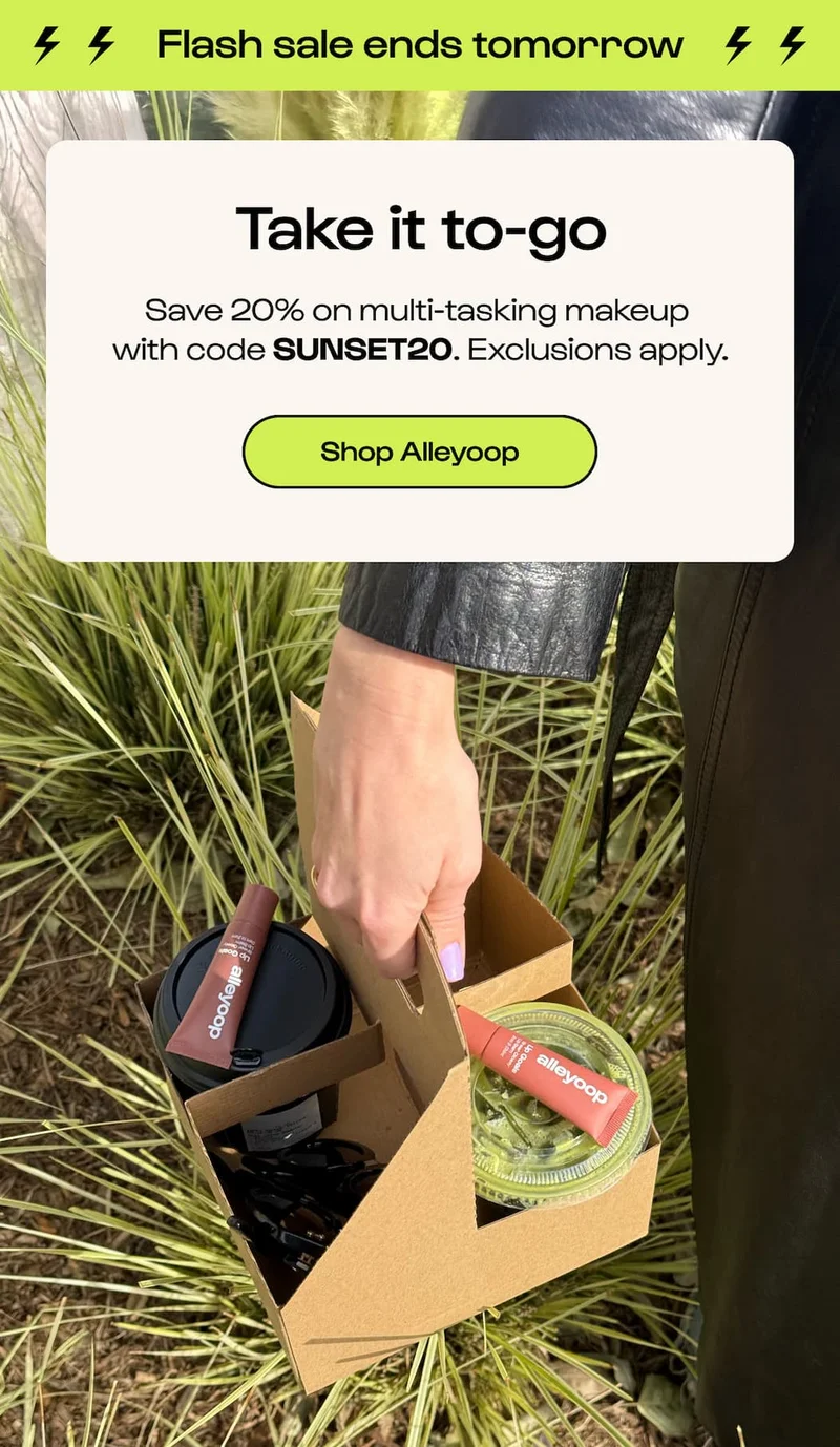 End of Summer Sale. 20% off SUNSET20