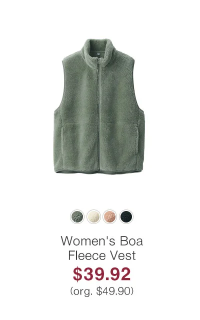 Shop Women's Boa Fleece Vest