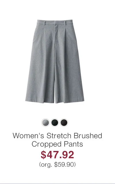 Shop Women's Stretch Brushed Cropped Pants