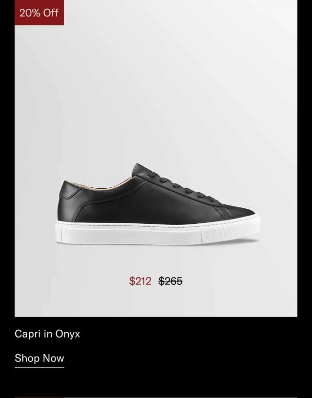 Capri in Onyx. Shop Now *20-70% off sitewide. We try to make as much product as possible available, but some exclusions apply.