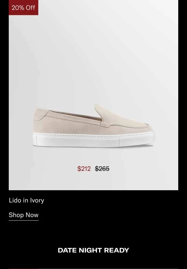 Lido in Ivory. Shop Now