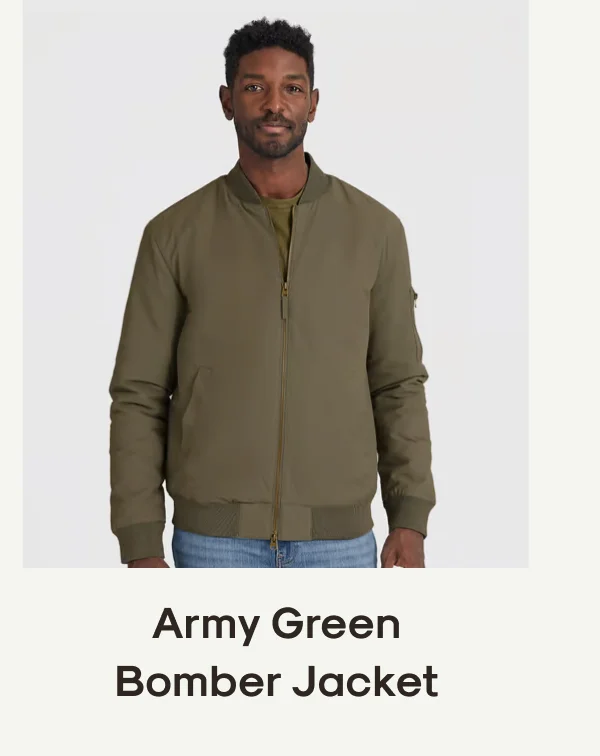 Army Green Bomber Jacket