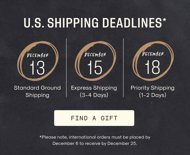 Shipping Deadlines: Find A Gift