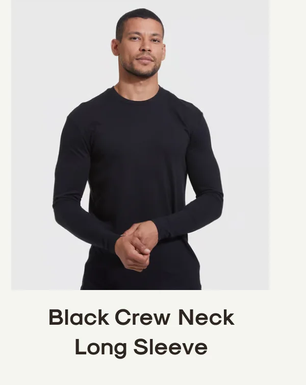 Black Crew Neck Long Sleeve