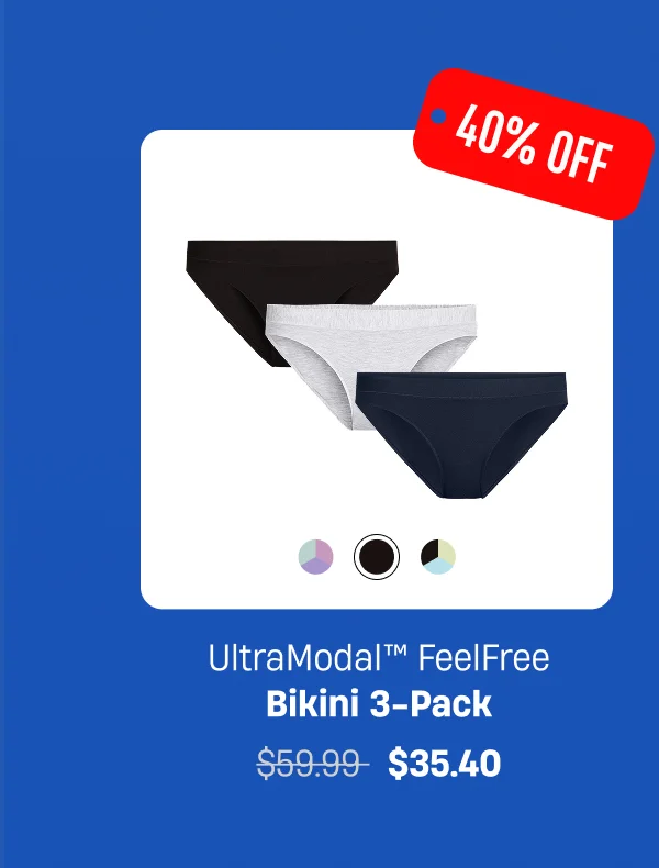 Ultramodal FeelfFree Bikini 3-Pack