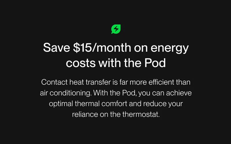 Save $15/month on energy costs with the Pod