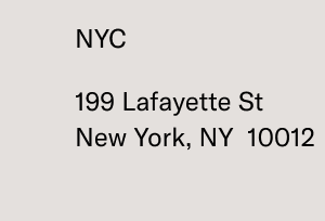 NYC: 199 Lafayette St., NY, NY 10012