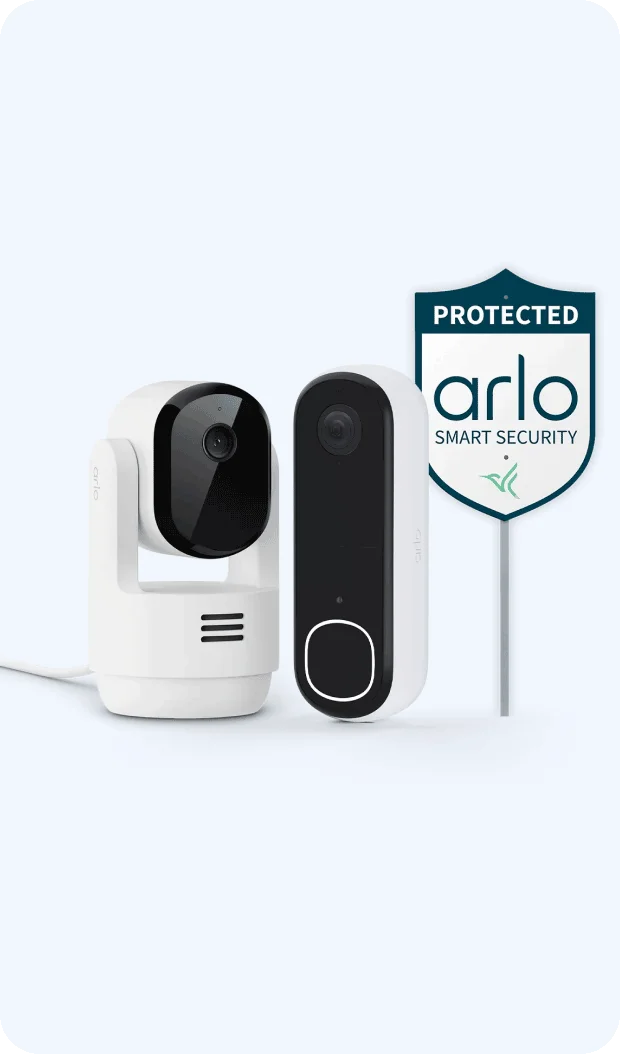 Video Doorbell 2K and Essential Pan-Tilt Indoor Camera bundle