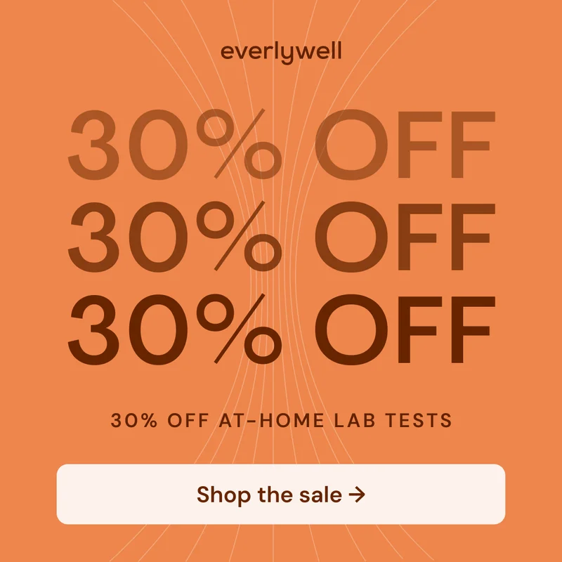 Everlywell 30% off at-home lab tests shop the sale