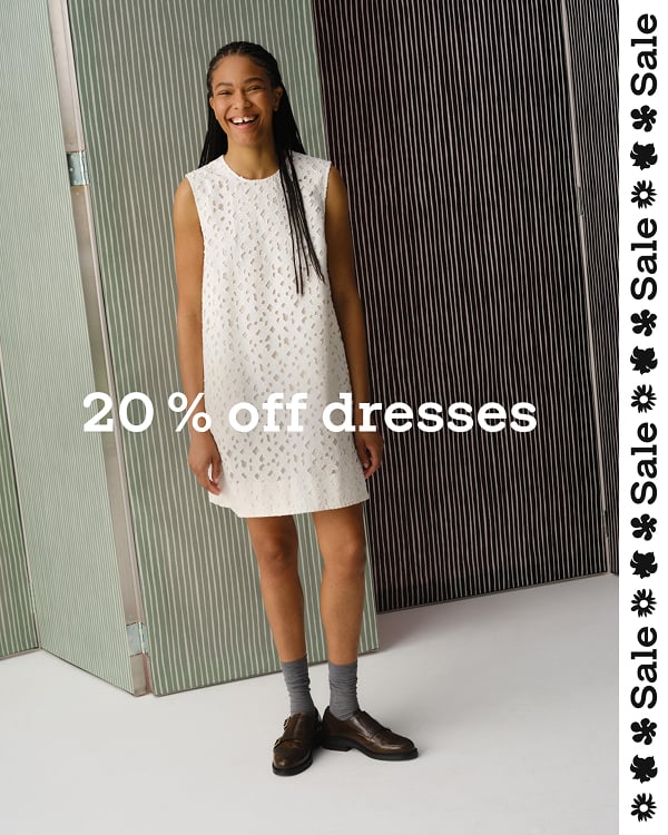 20% off dresses