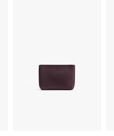 Mini Zipper Pouch Plum